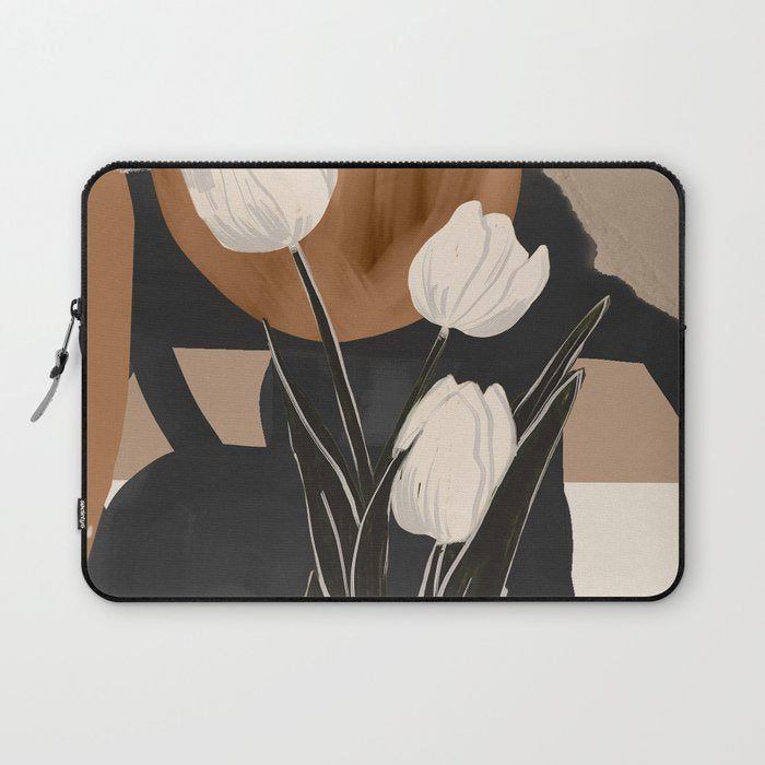 Abstract Art Flowers 3 Laptop Sleeve Gallery Image 1