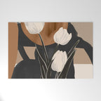 Abstract Art Flowers 3 Welcome Mat Gallery Image 1