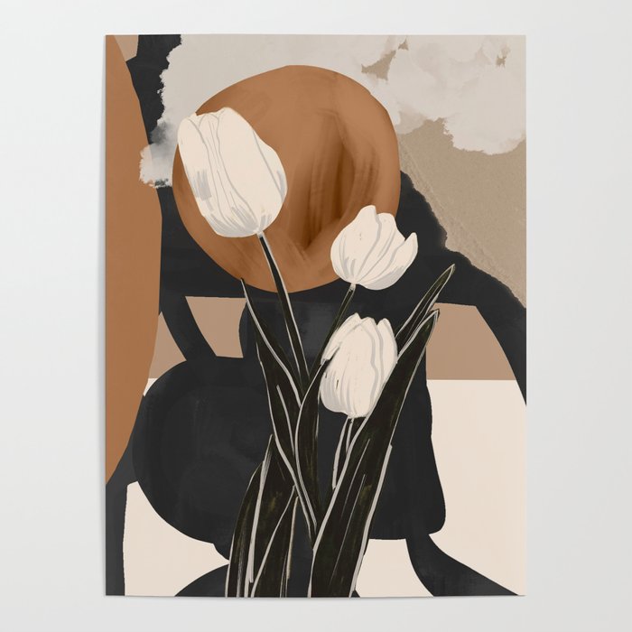 Abstract Art Flowers 3 Poster Gallery Image 1