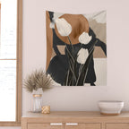 Abstract Art Flowers 3 Wall Tapestry Gallery Image 2