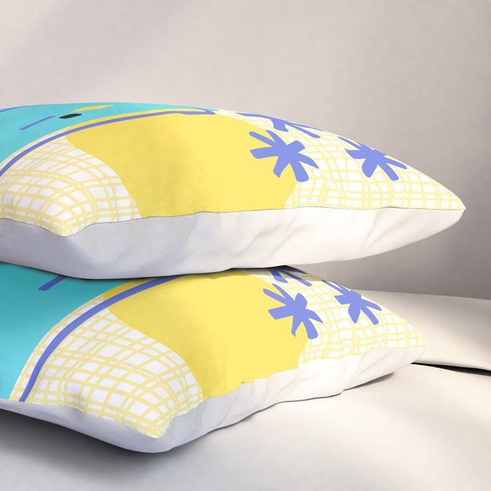Mid Century Modern Fun Retro Atomic Pillow Sham Gallery Image 3