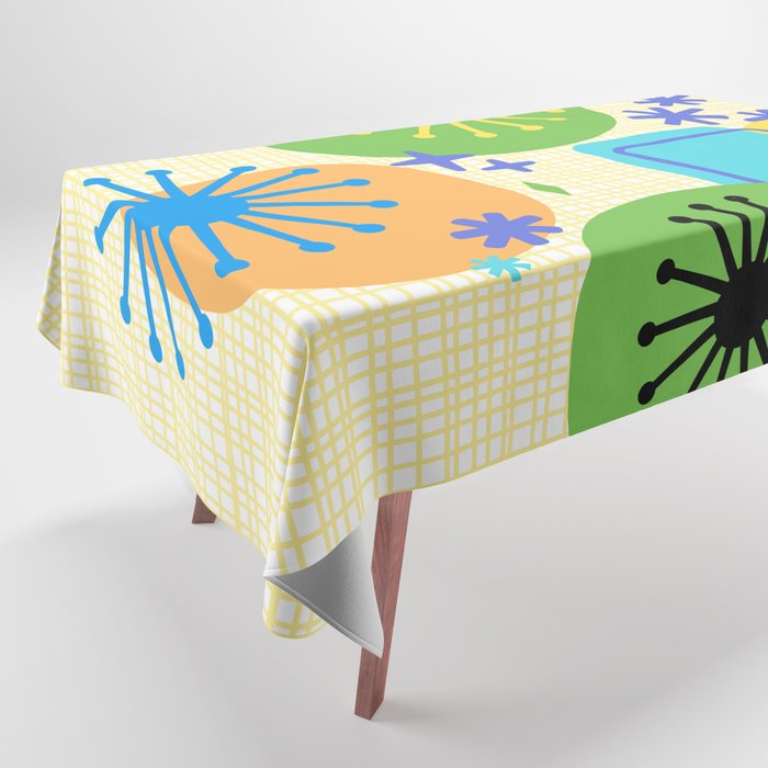 Mid Century Modern Fun Retro Atomic Tablecloth Gallery Image 1