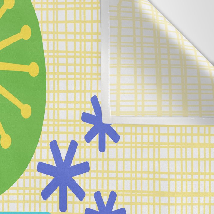 Mid Century Modern Fun Retro Atomic Wall Tapestry Gallery Image 3