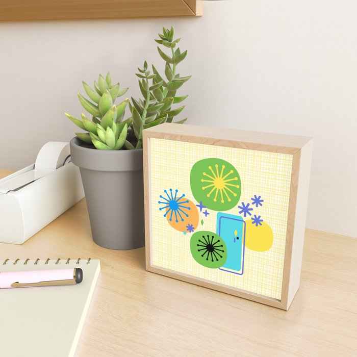 Mid Century Modern Fun Retro Atomic Mini Art Print Gallery Image 2