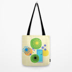 Mid Century Modern Fun Retro Atomic Tote Bag Gallery Image 2