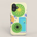 Mid Century Modern Fun Retro Atomic iPhone Case Gallery Image 1