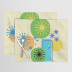 Mid Century Modern Fun Retro Atomic Placemat Gallery Image 1