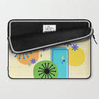 Mid Century Modern Fun Retro Atomic Laptop Sleeve Gallery Image 2