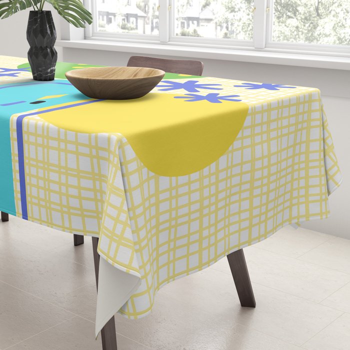 Mid Century Modern Fun Retro Atomic Tablecloth Gallery Image 3