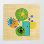 Mid Century Modern Fun Retro Atomic Wood Wall Art Gallery Image 1