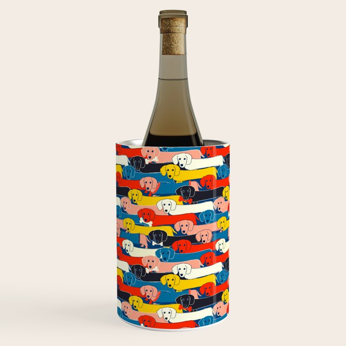 COLORED DOGS PATTERN 2 Wine Chiller Gallery Image 3