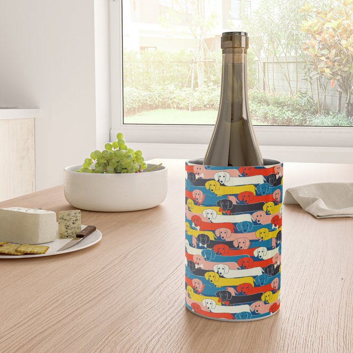 COLORED DOGS PATTERN 2 Wine Chiller Gallery Image 4