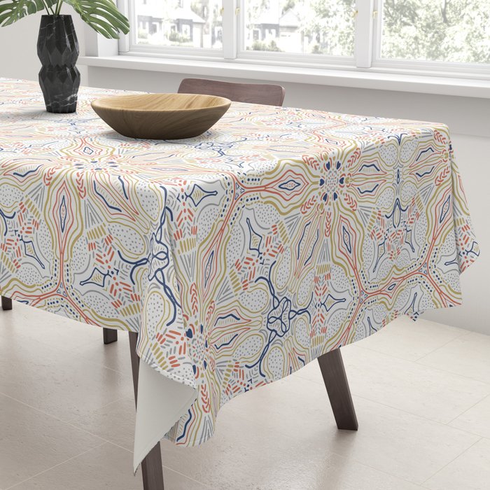 Modern mosaic mandalas Tablecloth Gallery Image 3