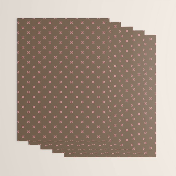 Geometric Retro Diamond Pattern Wrapping Paper Gallery Image 3