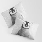 Baby Penguin - Black & White Pillow Sham Gallery Image 3