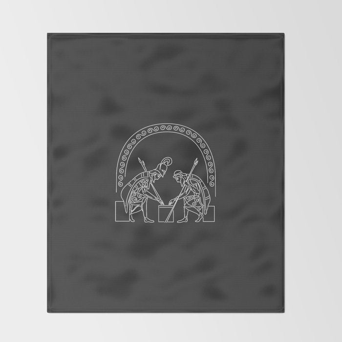 Ajax & Achilles Throw Blanket Gallery Image 2