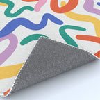 Colorful paint brush stroke art texture Rug Gallery Image 4