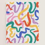 Colorful paint brush stroke art texture Jigsaw Puzzle Gallery Image 1
