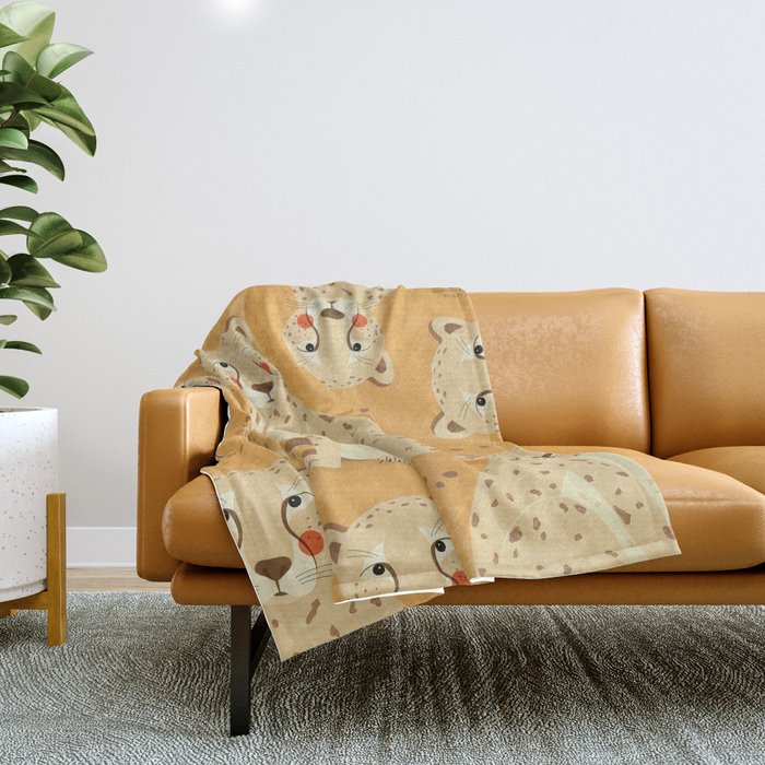 Cheetah, Wildlife of Africa Throw Blanket Gallery Image 1