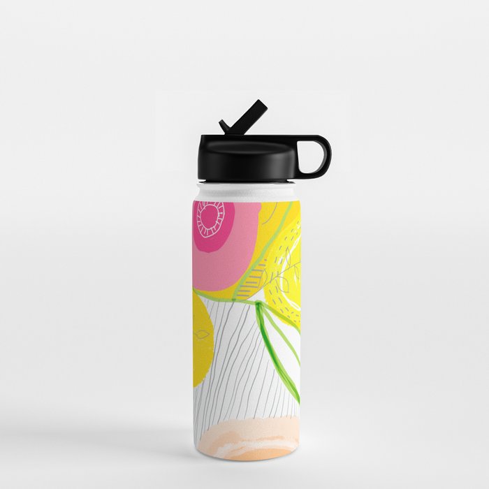 Her Mind Was Filled with Positive Thoughts Water Bottle Gallery Image 1
