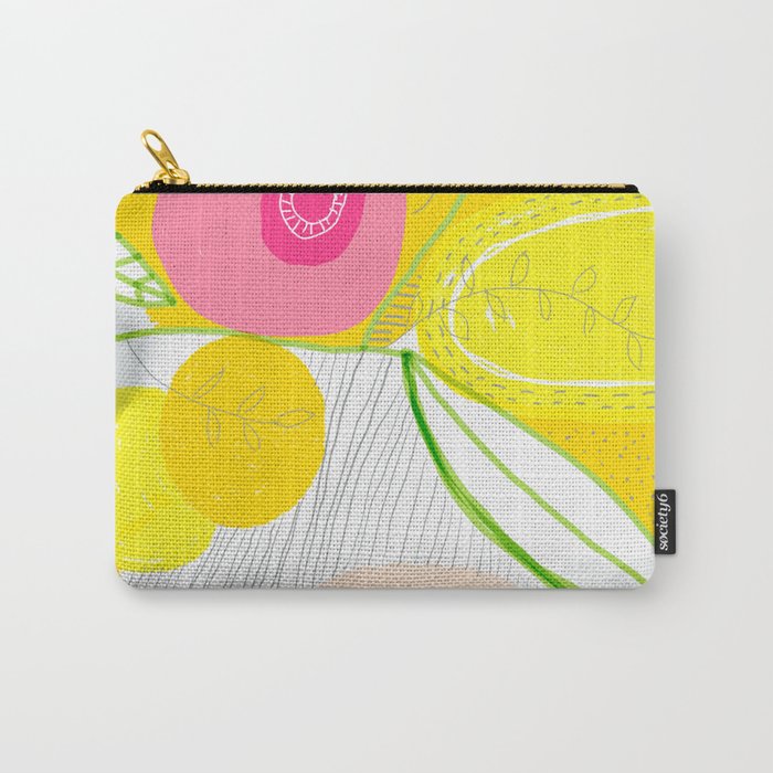 Her Mind Was Filled with Positive Thoughts Carry All Pouch Gallery Image 1