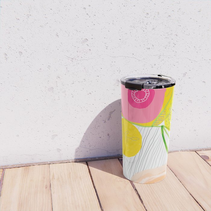Her Mind Was Filled with Positive Thoughts Travel Mug Gallery Image 4