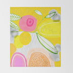 Her Mind Was Filled with Positive Thoughts Throw Blanket Gallery Image 2