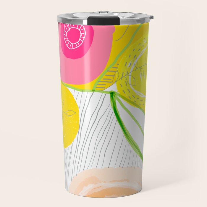 Her Mind Was Filled with Positive Thoughts Travel Mug Gallery Image 1