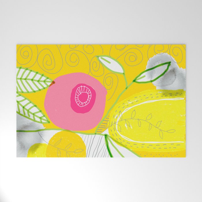 Her Mind Was Filled with Positive Thoughts Welcome Mat Gallery Image 1
