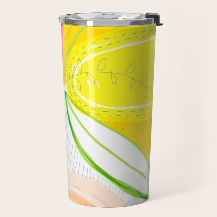 Her Mind Was Filled with Positive Thoughts Travel Mug Gallery Image 2