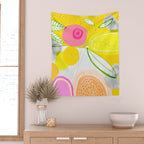 Her Mind Was Filled with Positive Thoughts Wall Tapestry Gallery Image 2