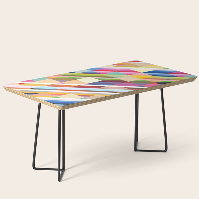 Rabisu - Colorful Decorative Abstract Art Pattern Coffee Table Gallery Image 1