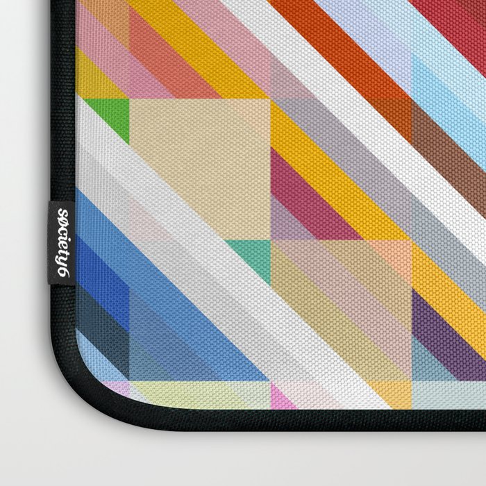 Rabisu - Colorful Decorative Abstract Art Pattern Laptop Sleeve Gallery Image 3