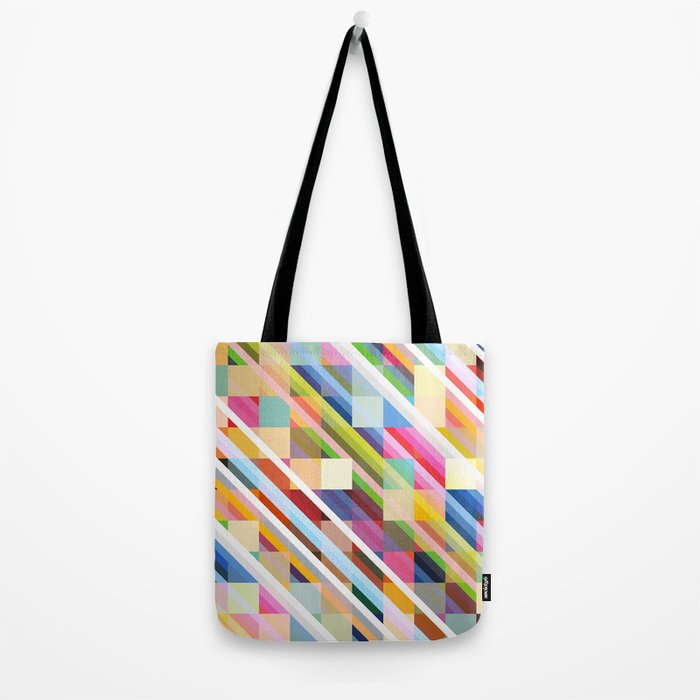 Rabisu - Colorful Decorative Abstract Art Pattern Tote Bag Gallery Image 2