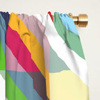 Rabisu - Colorful Decorative Abstract Art Pattern Window Curtain Gallery Image 2