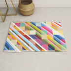 Rabisu - Colorful Decorative Abstract Art Pattern Rug Gallery Image 1