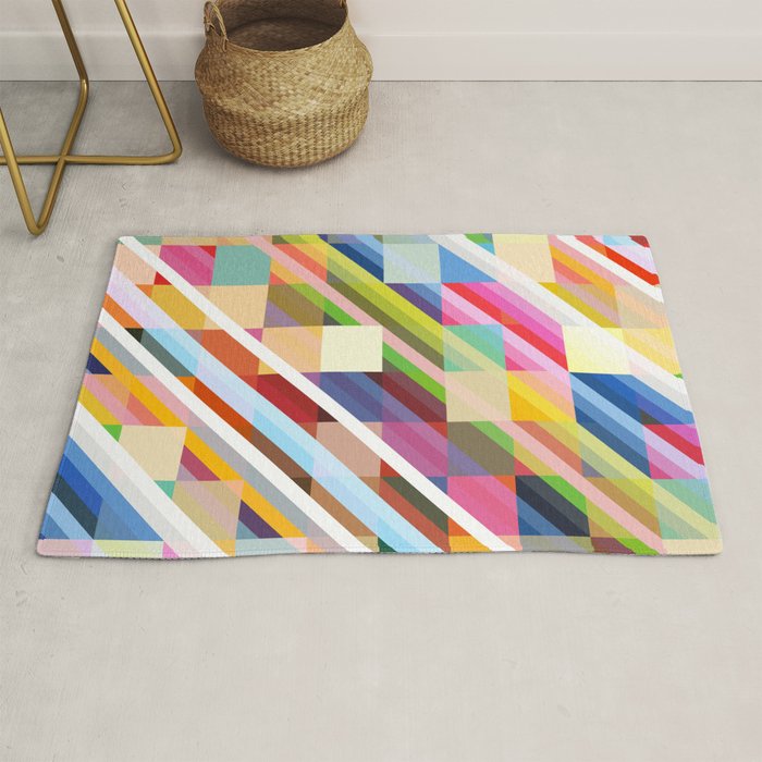 Rabisu - Colorful Decorative Abstract Art Pattern Rug Gallery Image 1