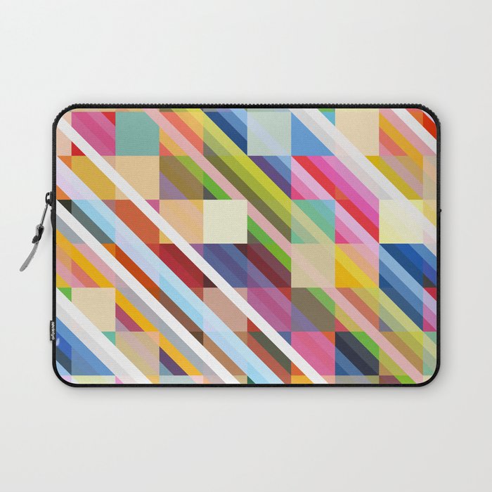 Rabisu - Colorful Decorative Abstract Art Pattern Laptop Sleeve Gallery Image 1