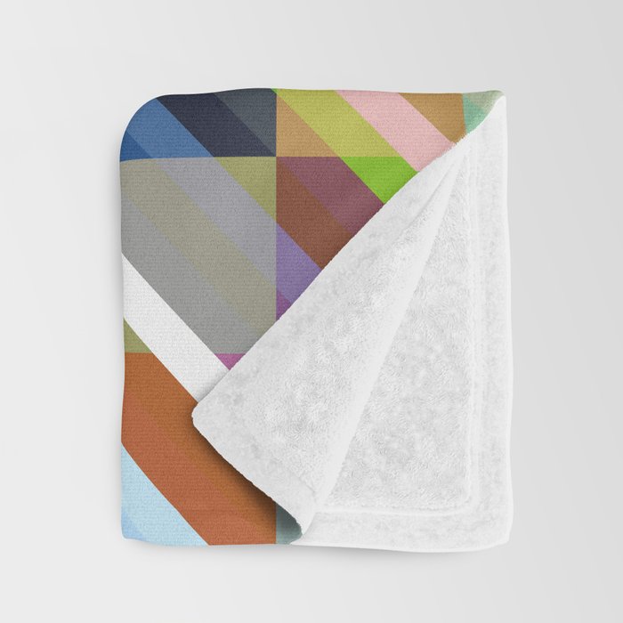 Rabisu - Colorful Decorative Abstract Art Pattern Throw Blanket Gallery Image 3