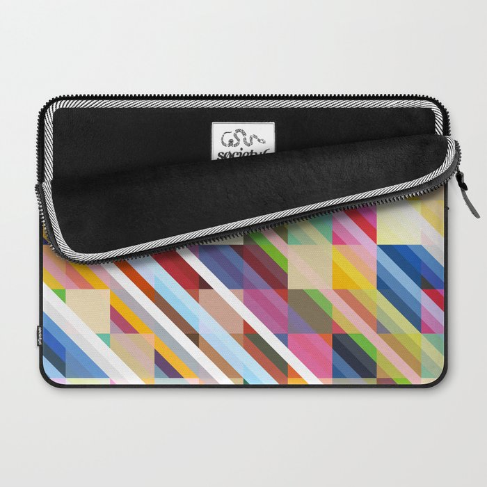 Rabisu - Colorful Decorative Abstract Art Pattern Laptop Sleeve Gallery Image 2