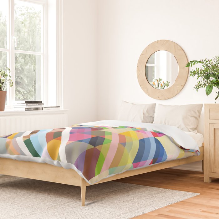 Rabisu - Colorful Decorative Abstract Art Pattern Duvet Cover Gallery Image 2