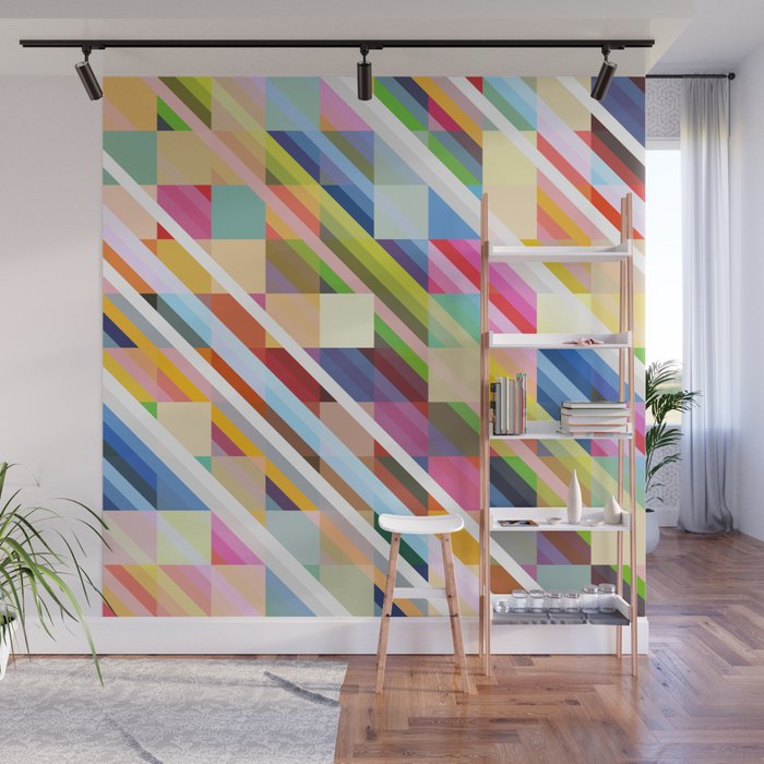 Rabisu - Colorful Decorative Abstract Art Pattern Wall Mural Gallery Image 1