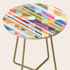 Rabisu - Colorful Decorative Abstract Art Pattern Side Table Gallery Image 2