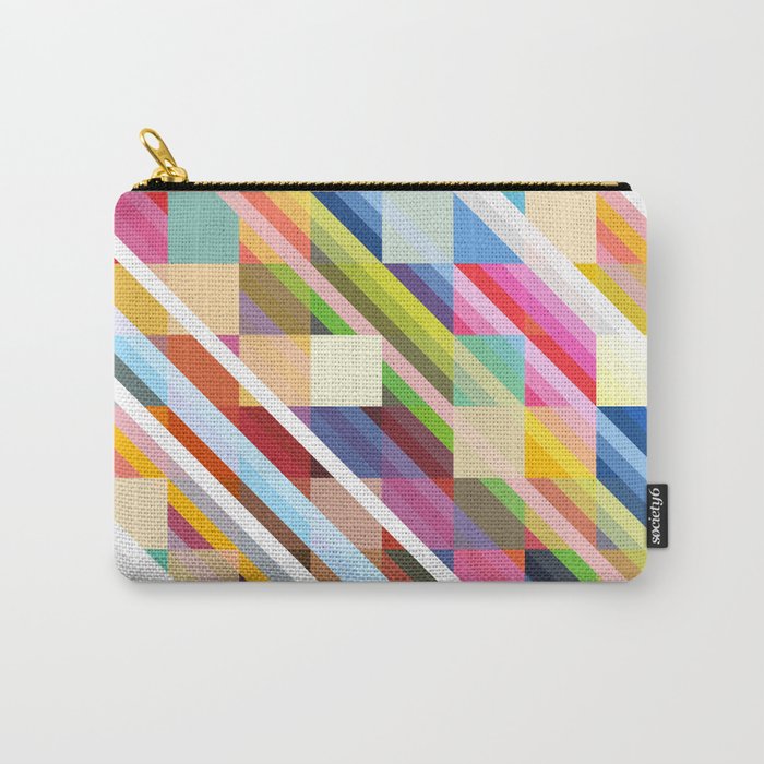 Rabisu - Colorful Decorative Abstract Art Pattern Carry All Pouch Gallery Image 1