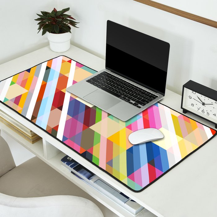 Rabisu - Colorful Decorative Abstract Art Pattern Desk Mat Gallery Image 2