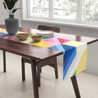 Rabisu - Colorful Decorative Abstract Art Pattern Table Runner Gallery Image 2