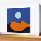 Cat Landscape 179: Lunar Mirage Wall Mural Gallery Image 2