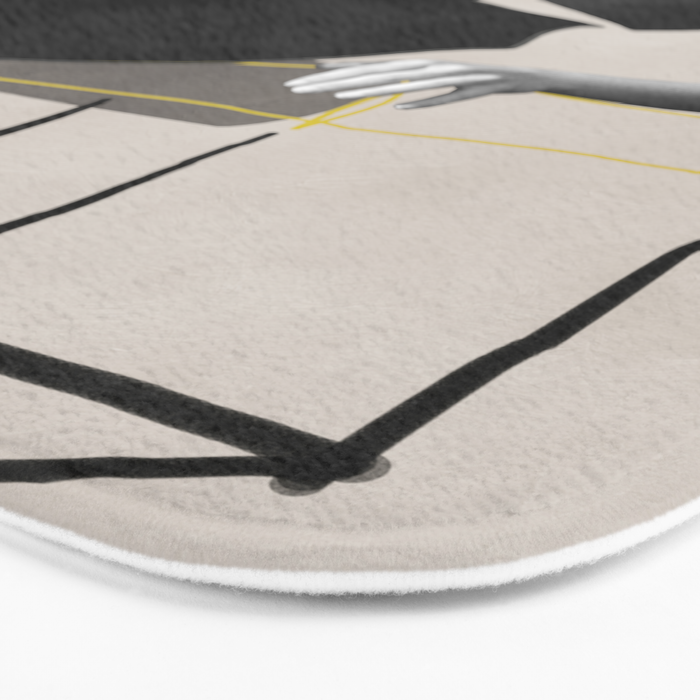 Minimalist Girl3 Bath Mat Gallery Image 3