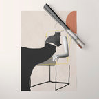 Minimalist Girl3 Wrapping Paper Gallery Image 1