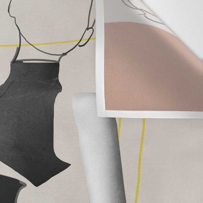 Minimalist Girl3 Wall Tapestry Gallery Image 3